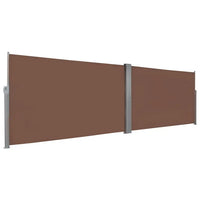 Toldo lateral retrátil 160x600 cm castanho