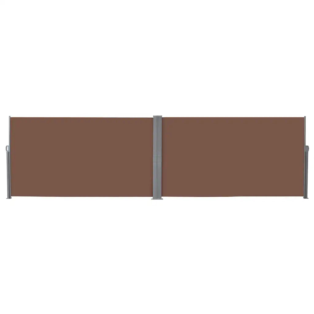 Toldo lateral retrátil 160x600 cm castanho