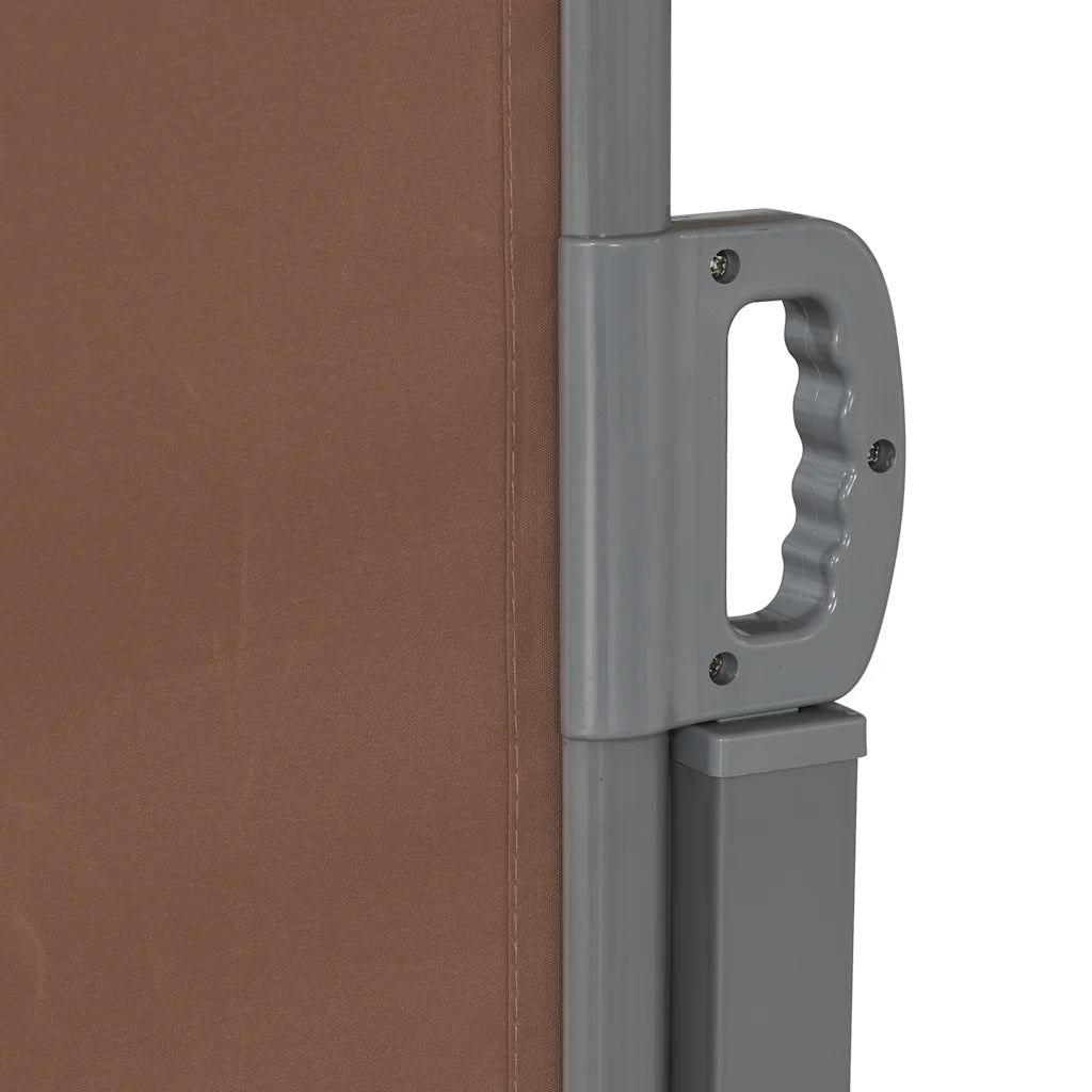 Toldo lateral retrátil 160x600 cm castanho
