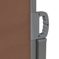 Toldo lateral retrátil 160x600 cm castanho