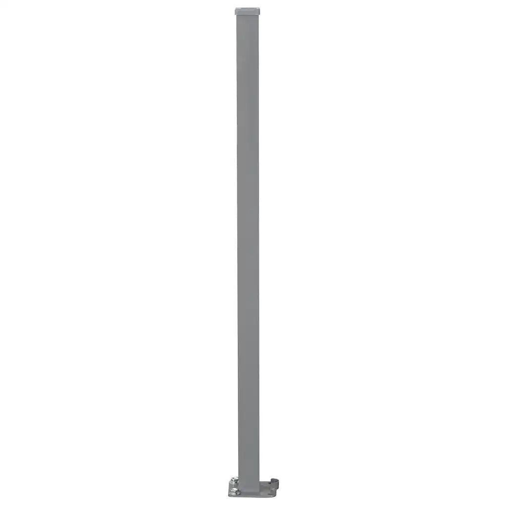 Toldo lateral retrátil 160x600 cm castanho