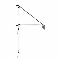 Toldo retrátil manual 150 cm