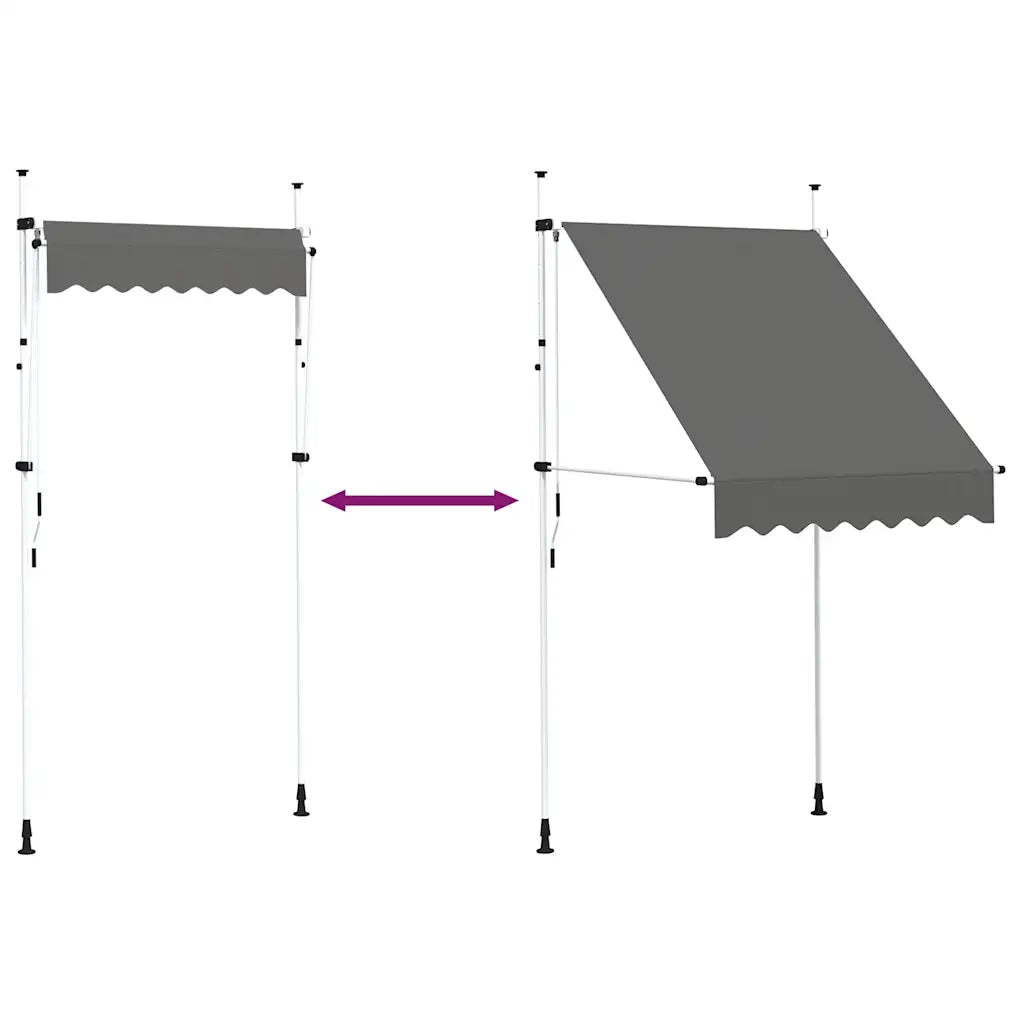 Toldo retrátil manual 150 cm