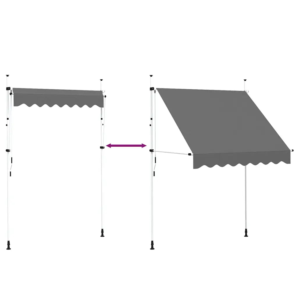 Toldo retrátil manual 200 cm