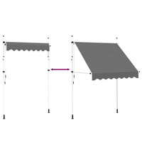 Toldo retrátil manual 200 cm