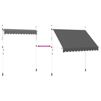 Toldo retrátil manual 250 cm