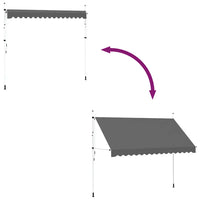 Toldo retrátil manual 350 cm