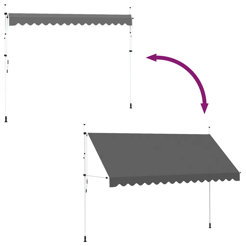 Toldo retrátil manual 400 cm