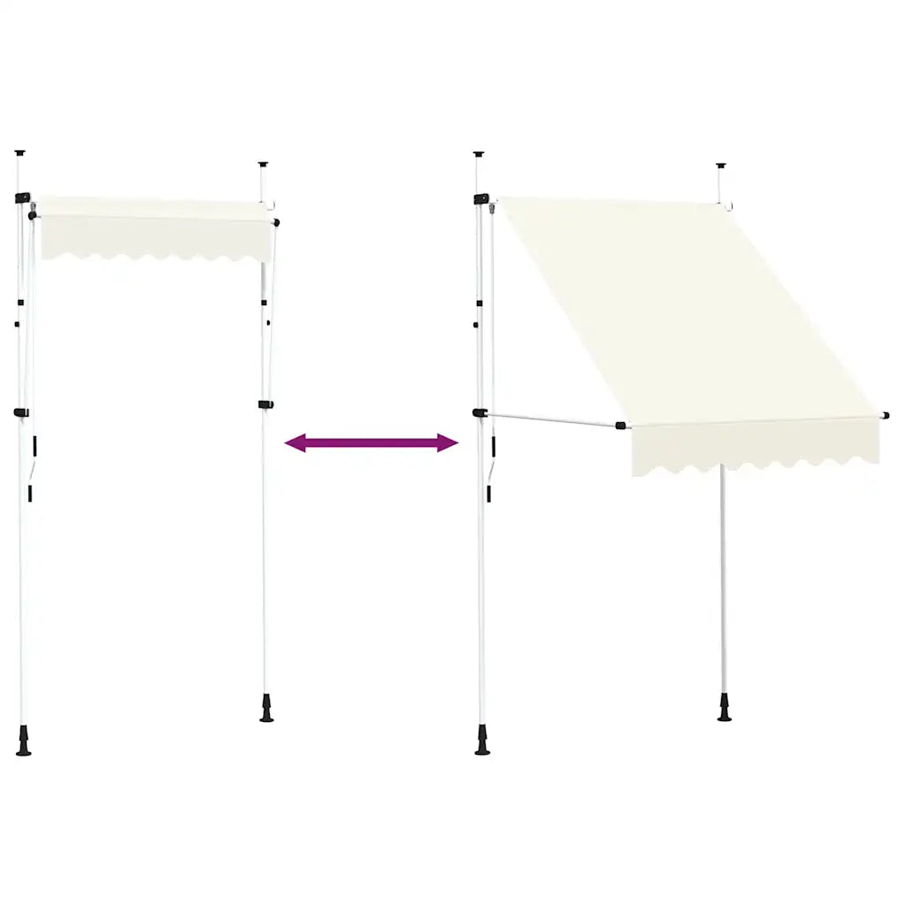 Toldo retrátil manual 150 cm