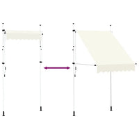 Toldo retrátil manual 150 cm