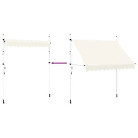 Toldo retrátil manual 250 cm