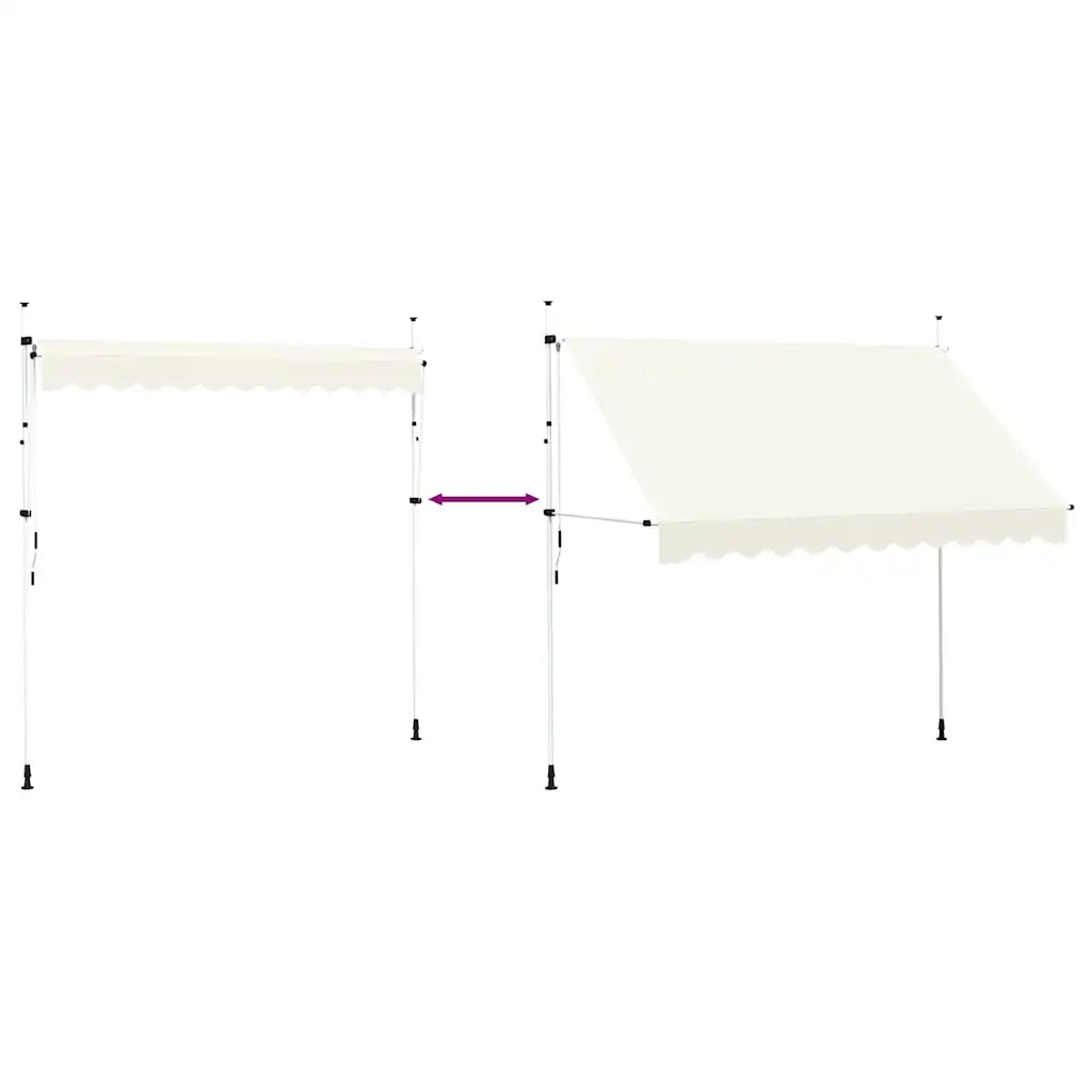 Toldo retrátil manual 300 cm