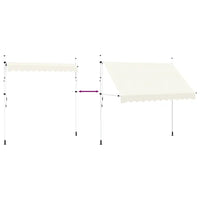 Toldo retrátil manual 300 cm