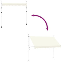 Toldo retrátil manual 350 cm