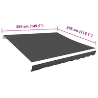 Lona para toldo  4x3 m