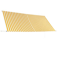 Toldo retrátil 350x150 cm  e branco