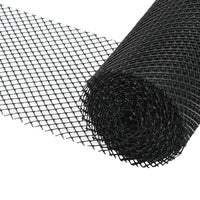 4 pcs rede de caleira com clipes PEAD 1,08 ㎡