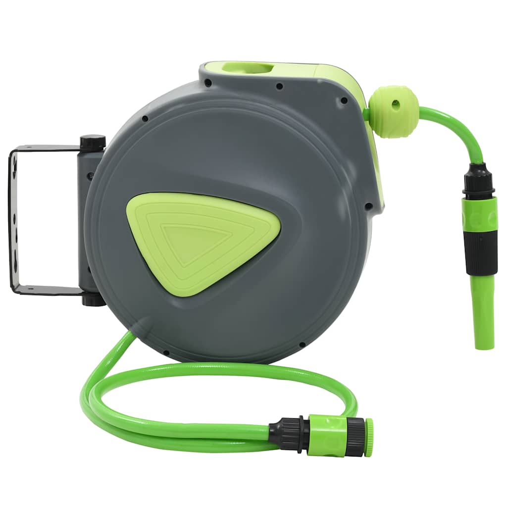 vidaXL Enrolador retrátil automático de parede p/ mangueira 10 + 1 m