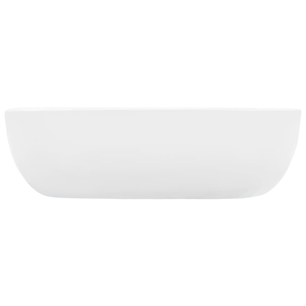 vidaXL Lavatório 45,5x32x13 cm cerâmica branco