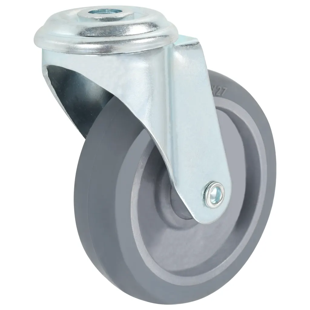 Rodas giratórias com furo 4 pcs 100 mm