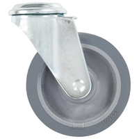 Rodas giratórias com furo 4 pcs 100 mm