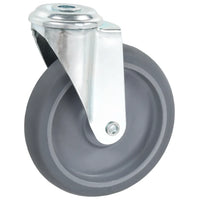 Rodas giratórias com furo 4 pcs 125 mm