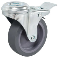 Rodas giratórias com furo roscado 4 pcs 75 mm