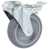 Rodas giratórias com furo 4 pcs 100 mm