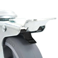 Rodas giratórias com furo 4 pcs 100 mm