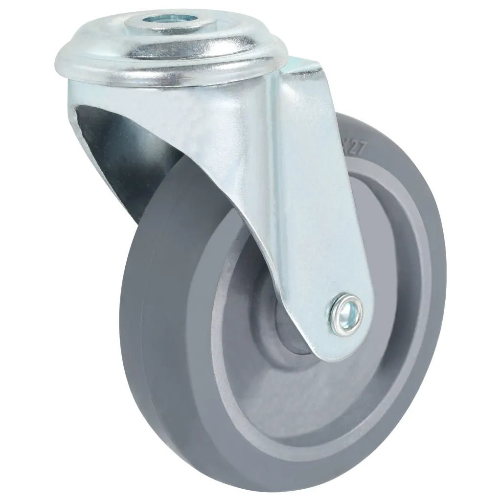 Rodas giratórias com furo 4 pcs 100 mm