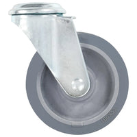 Rodas giratórias com furo 4 pcs 100 mm