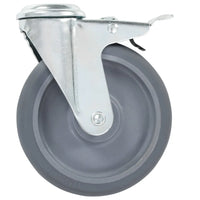 Rodas giratórias com furo 4 pcs 125 mm