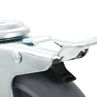 Rodas giratórias com furo 4 pcs 125 mm