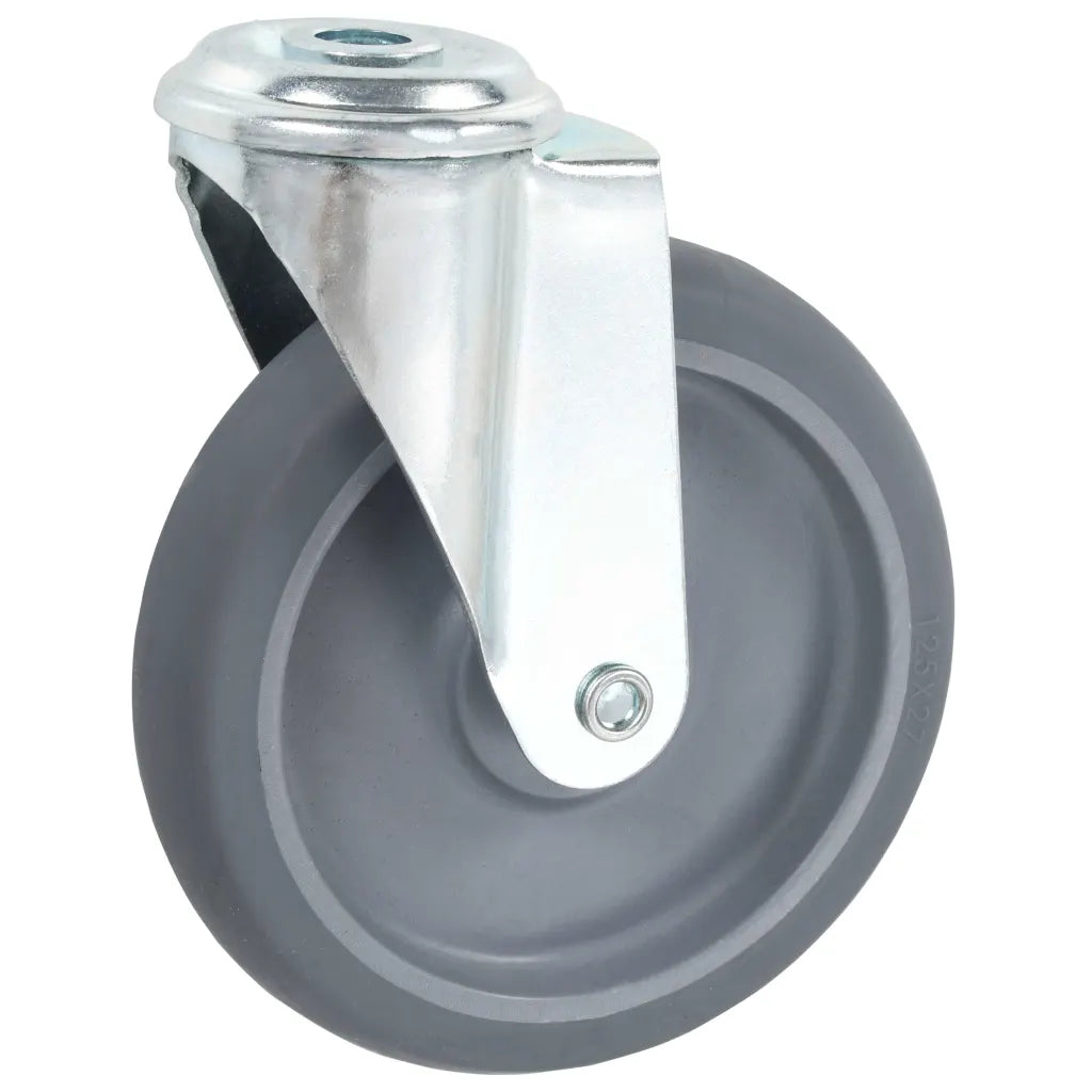 Rodas giratórias com furo 4 pcs 125 mm