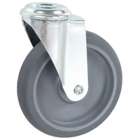 Rodas giratórias com furo 4 pcs 125 mm