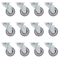 Rodas giratórias 12 pcs 50 mm