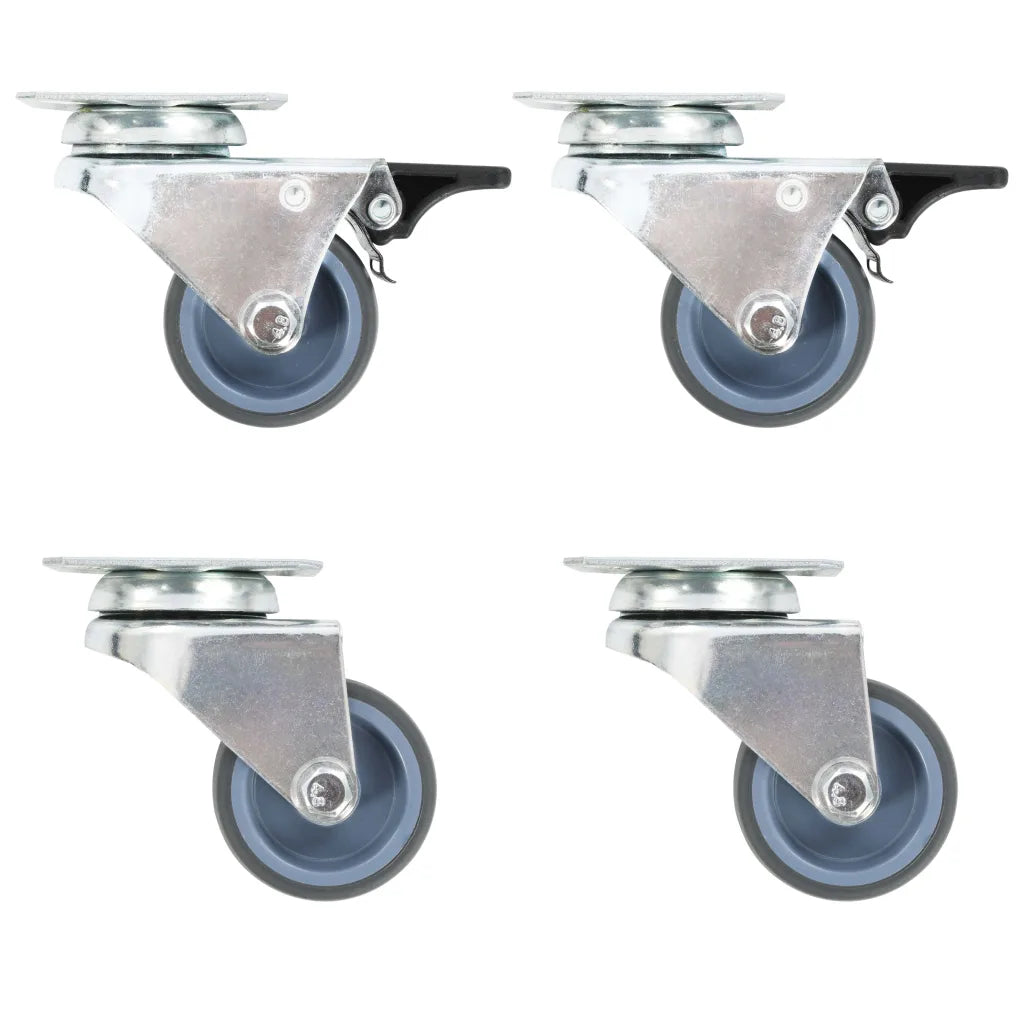 Rodas giratórias duplas 4 pcs 50 mm