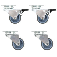 Rodas giratórias duplas 4 pcs 50 mm