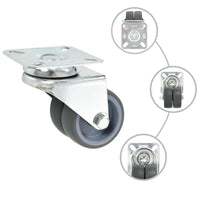 Rodas giratórias duplas 4 pcs 50 mm