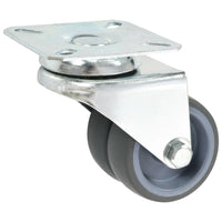 Rodas giratórias duplas 4 pcs 50 mm