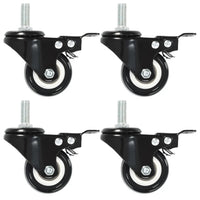 Rodas giratórias com travões 4 pcs 50 mm