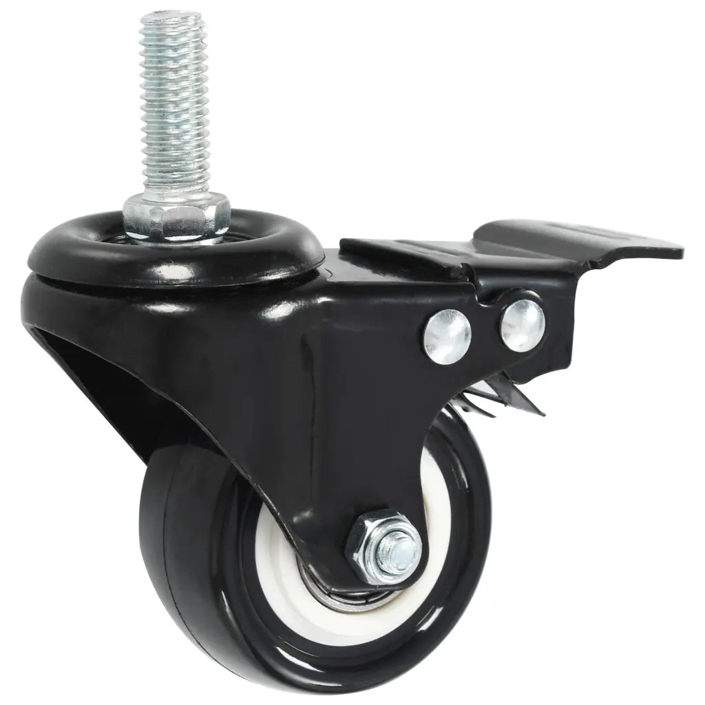 Rodas giratórias com travões 4 pcs 50 mm