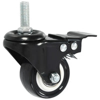Rodas giratórias com travões 4 pcs 50 mm
