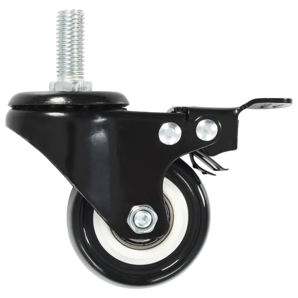 Rodas giratórias com travões 4 pcs 50 mm