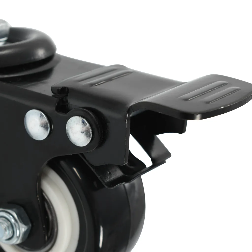 Rodas giratórias com travões 4 pcs 50 mm
