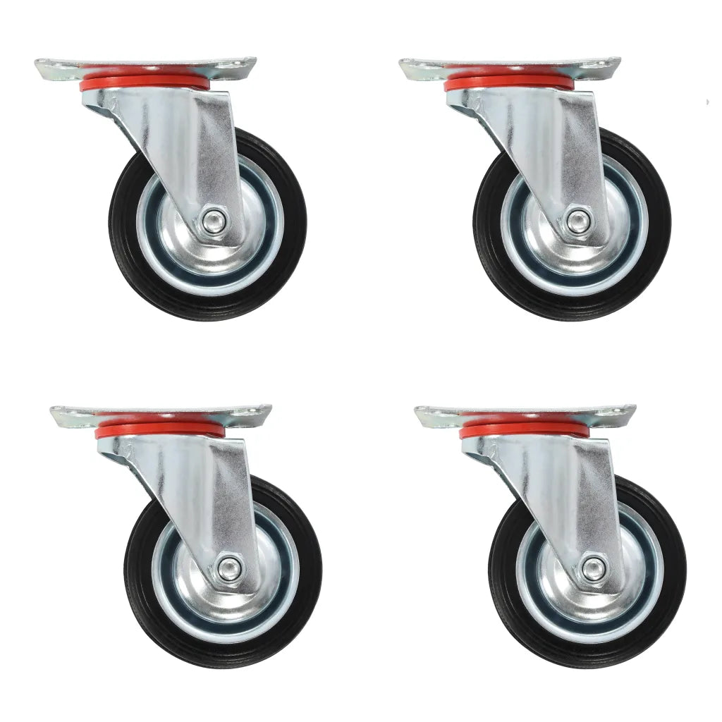 Rodas giratórias 4 pcs 75 mm