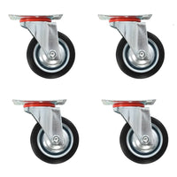 Rodas giratórias 4 pcs 75 mm