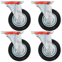 Rodas giratórias 4 pcs 100 mm