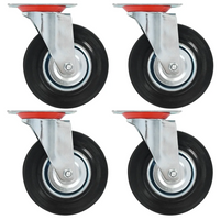 Rodas giratórias 4 pcs 125 mm