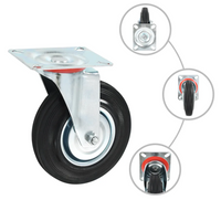 Rodas giratórias 4 pcs 125 mm